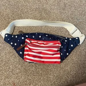 American flag belt bag
